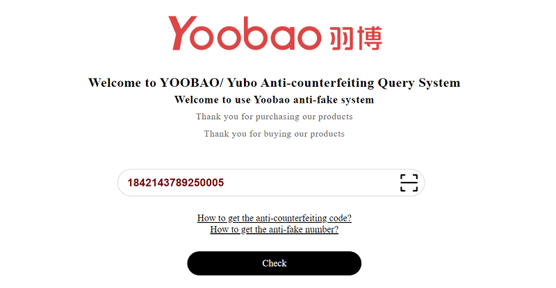 Cách kiểm tra hàng Yoobao chính hãng