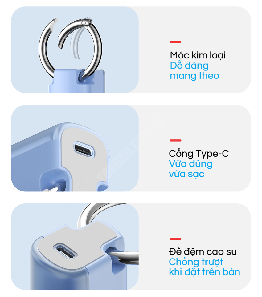 Quạt mini cầm tay Yoobao F5
