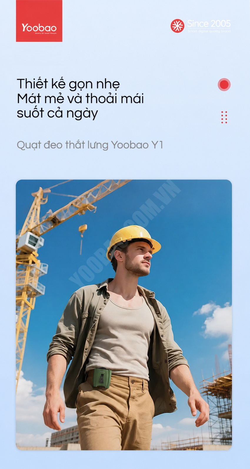 Quạt đeo thắt lưng Yoobao Y1
