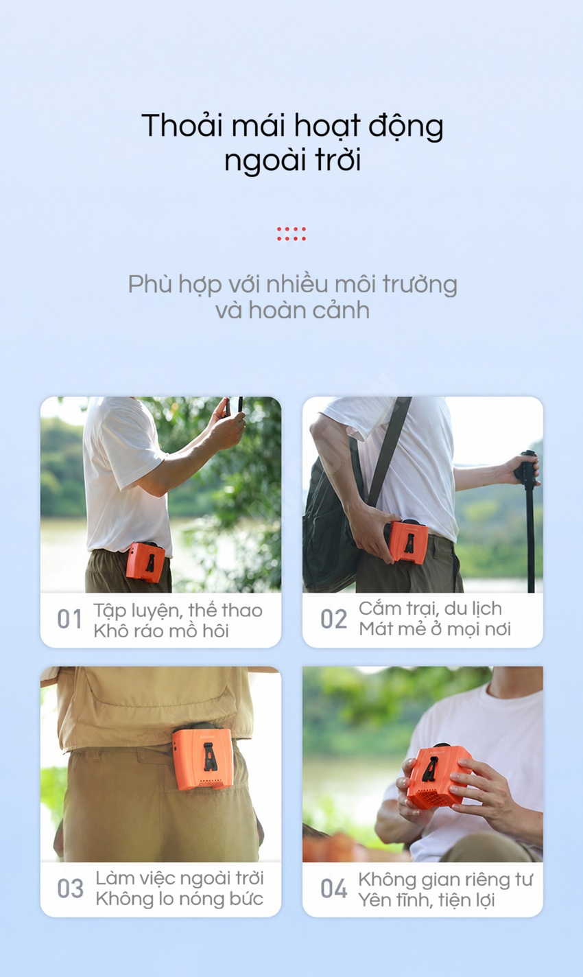 Quạt đeo thắt lưng Yoobao Y1