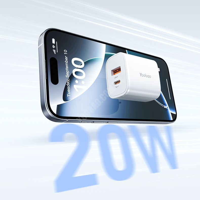 Adapter sạc nhanh PD20W Yoobao Y-721AC