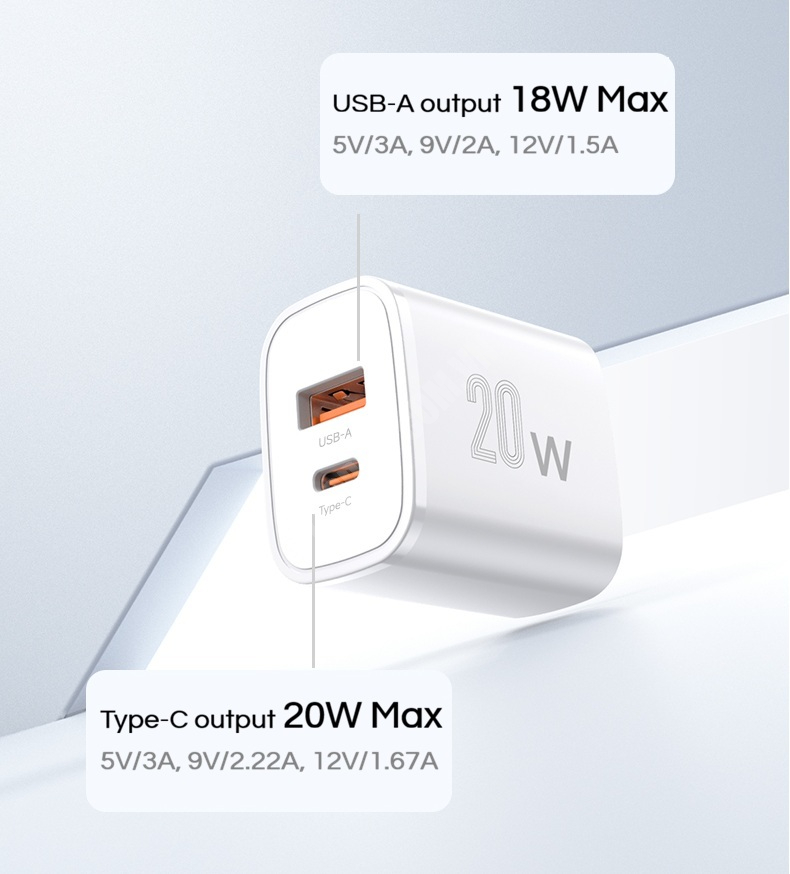 Adapter sạc nhanh PD20W Yoobao Y-721AC